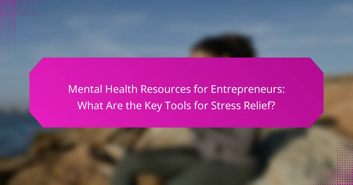Mental Health Resources for Entrepreneurs: What Are the Key Tools for Stress Relief?